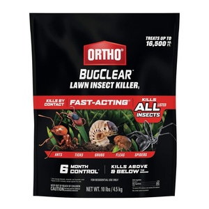 image:imageOrtho BugClear Insect Killer for Lawns amp Landscapes Ready to Spray  Kills Periodical Cicadas Ants Spiders Fleas Ticks amp More Outdoor Bug Spray for up to 6 Month Insect Control 32 oz10 lb